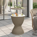 3-In-1 Ice Cooler Table Light Polypropylene
