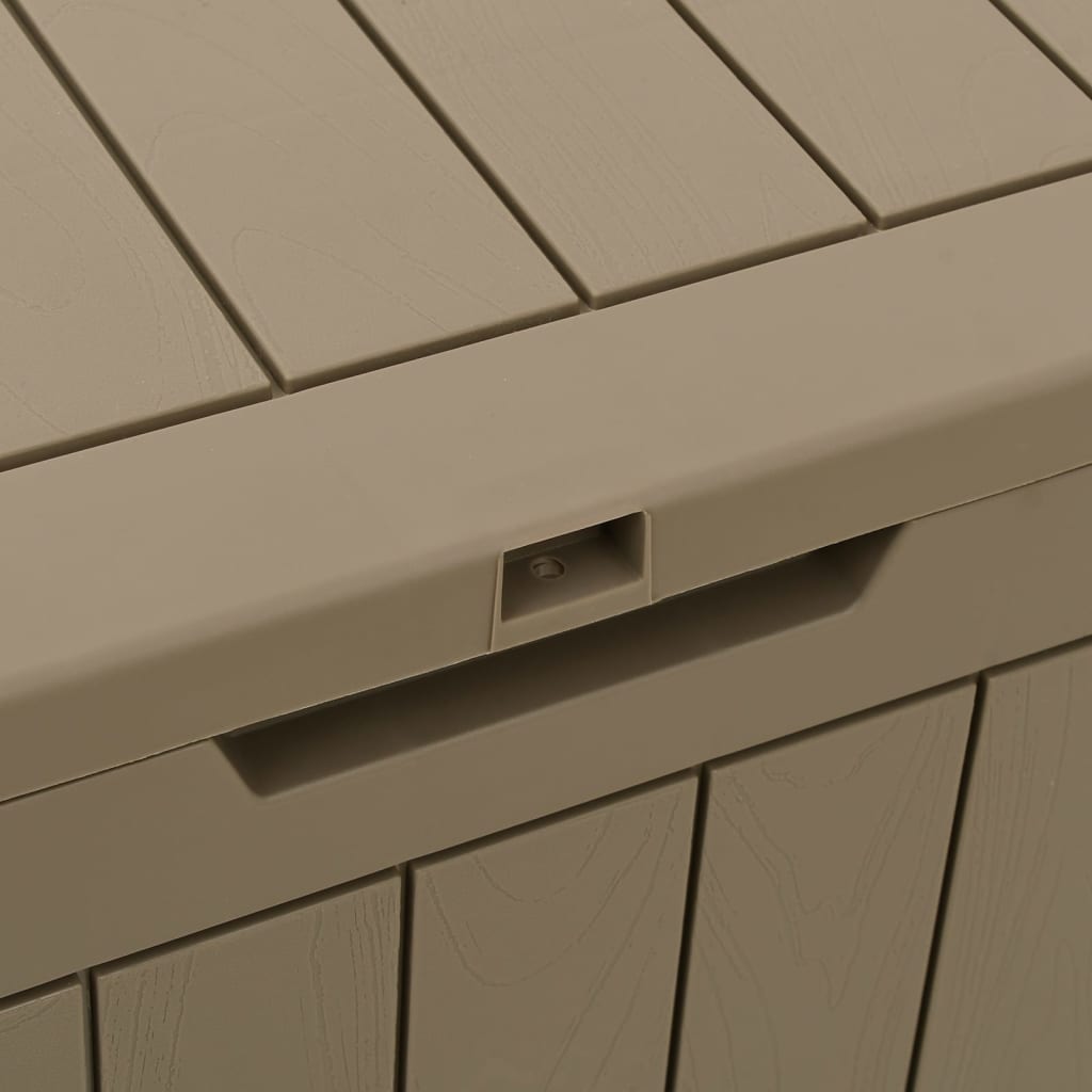 Outdoor Storage Boxes 118L Garden Box Black Waterproof Lockable Cushion Chest PP