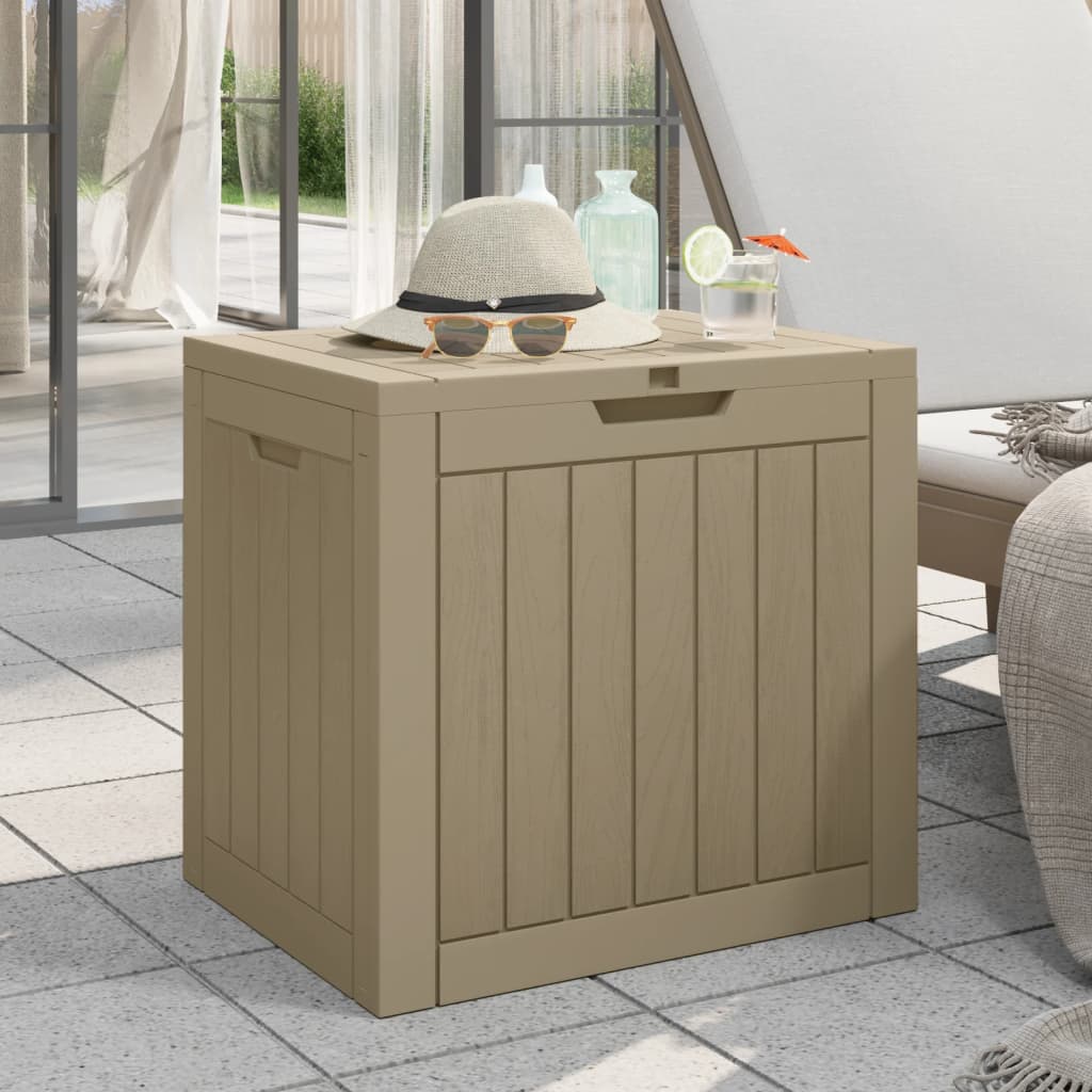 Outdoor Storage Boxes 118L Garden Box Black Waterproof Lockable Cushion Chest PP