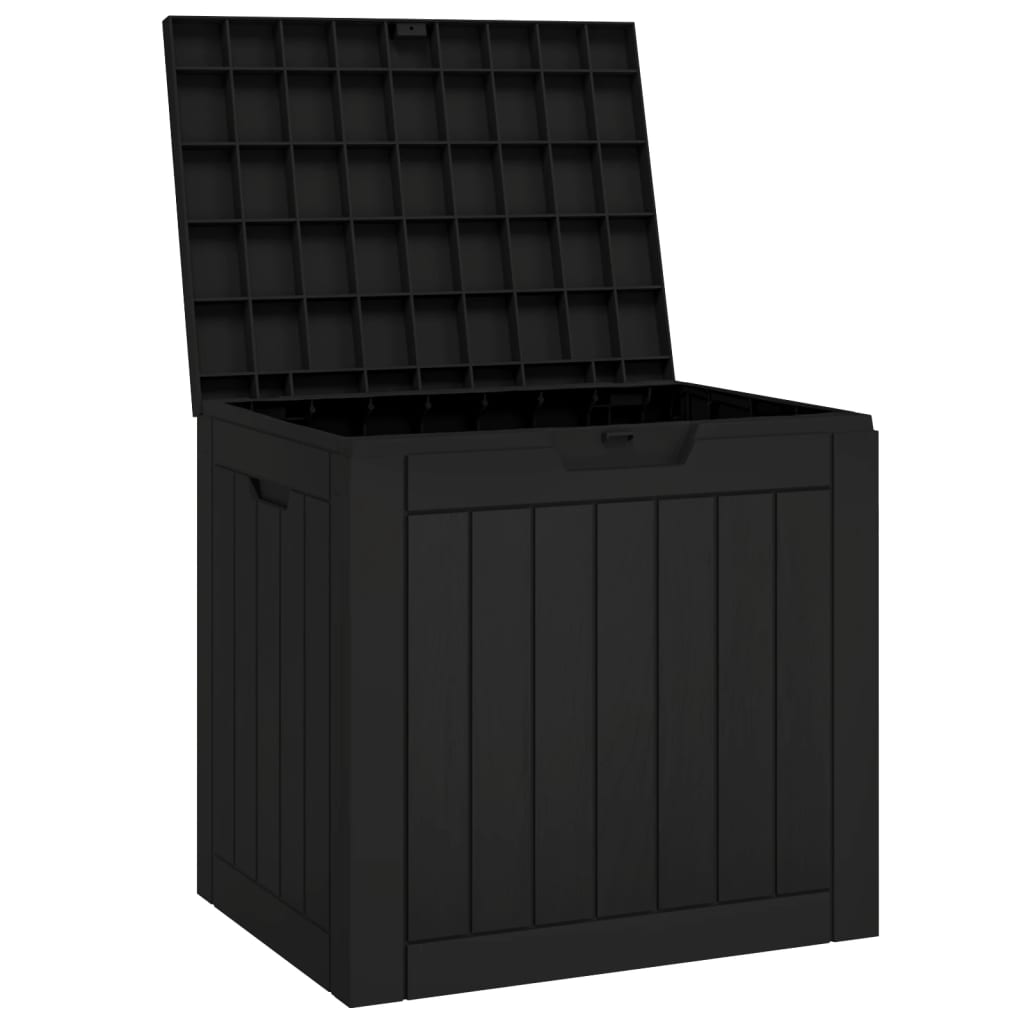 Outdoor Storage Boxes 118L Garden Box Black Waterproof Lockable Cushion Chest PP