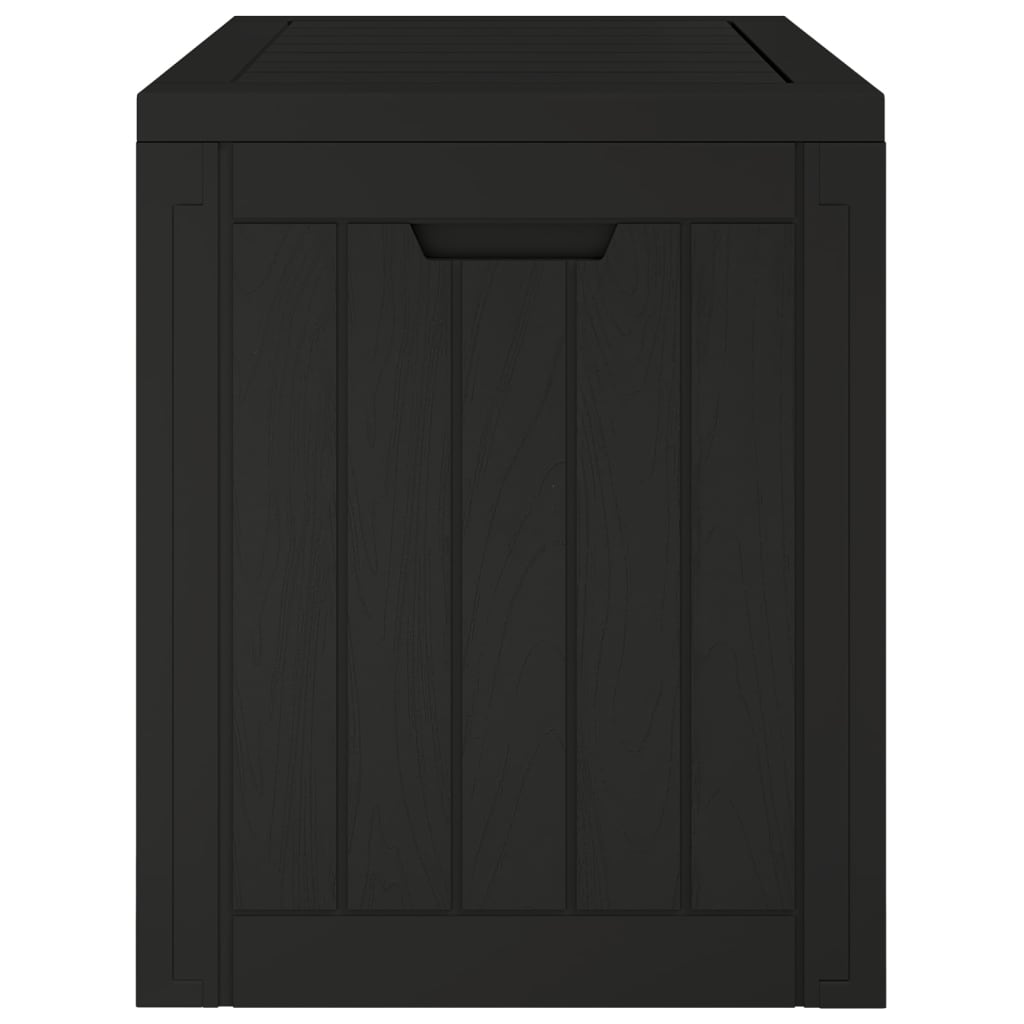Outdoor Storage Boxes 118L Garden Box Black Waterproof Lockable Cushion Chest PP