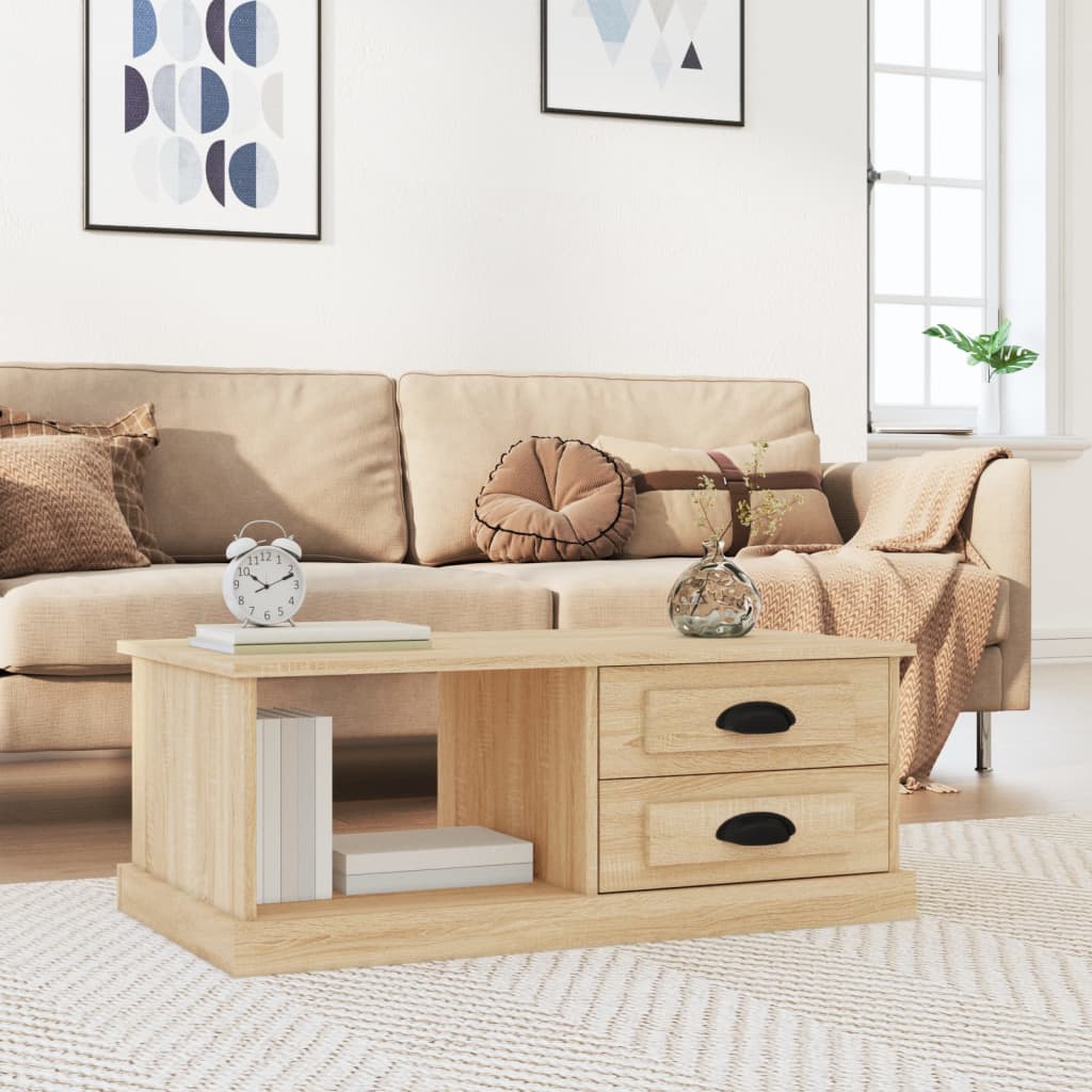 Coffee Table 90X50X35 Cm Engineered Wood