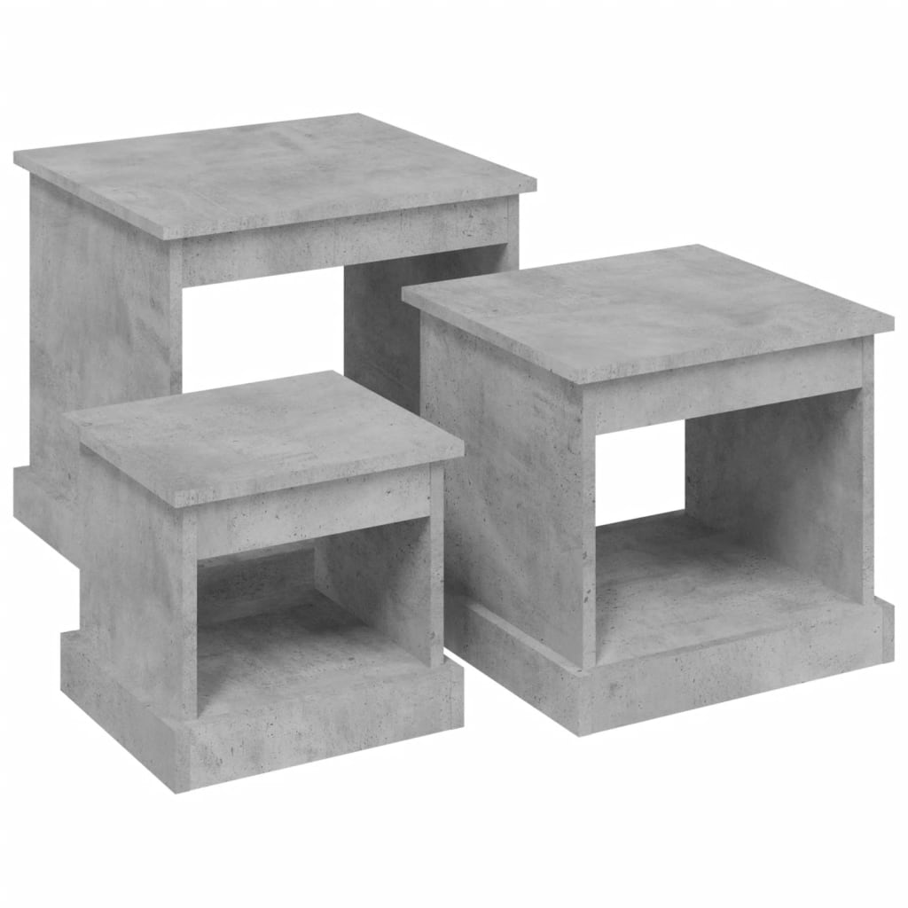 Coffee Tables 3 Pcs Engineered Wood