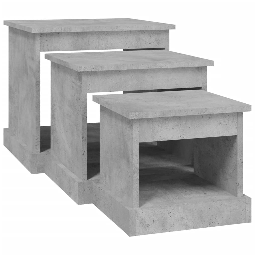 Coffee Tables 3 Pcs Engineered Wood