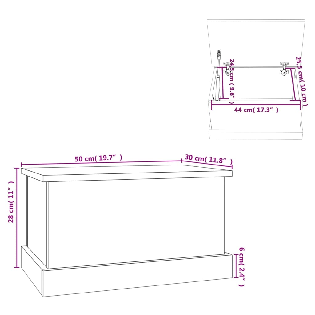 Storage Box Engineered Wood
