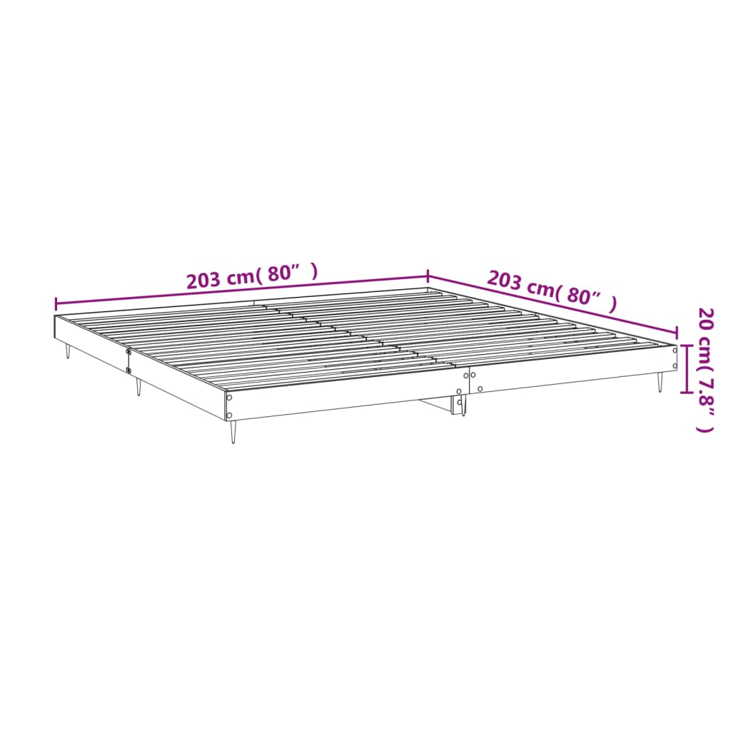 Bed Frame Without Mattress Engineered Wood