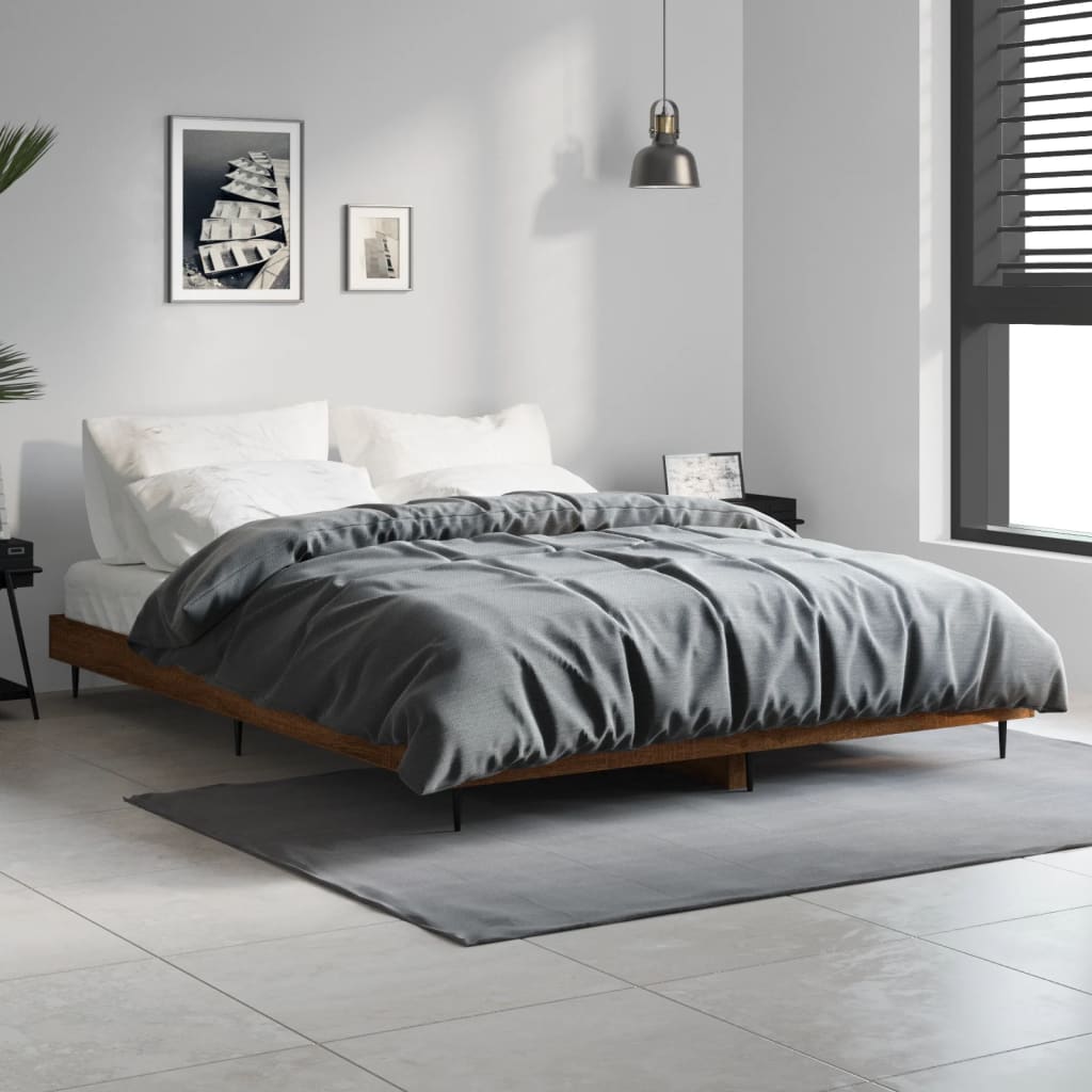 Bed Frame Without Mattress Small Single Engineered Wood