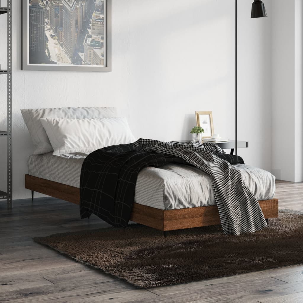 Bed Frame Without Mattress Small Single Engineered Wood