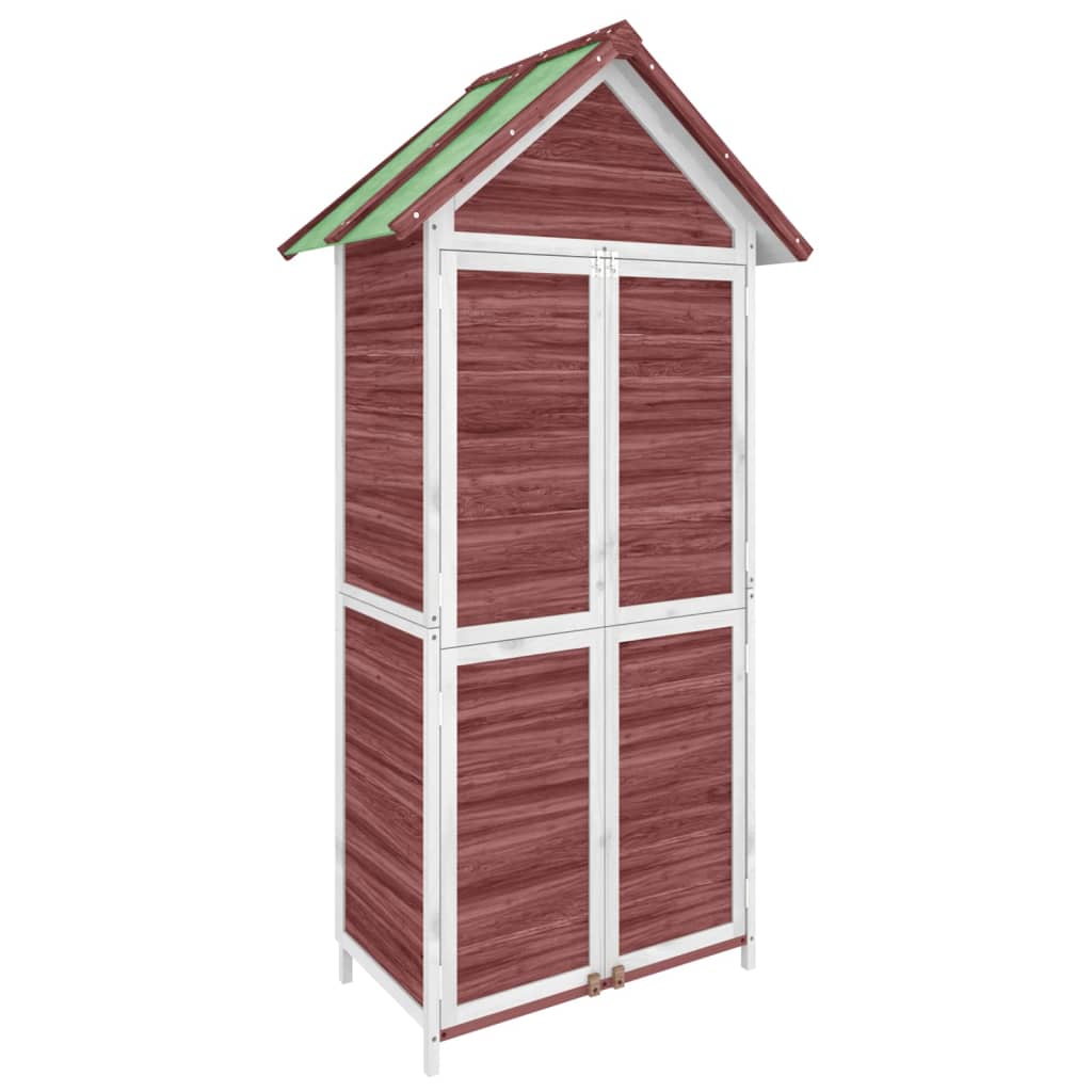 Garden Tool Shed 89X52.5X175 Cm Solid Wood Pine