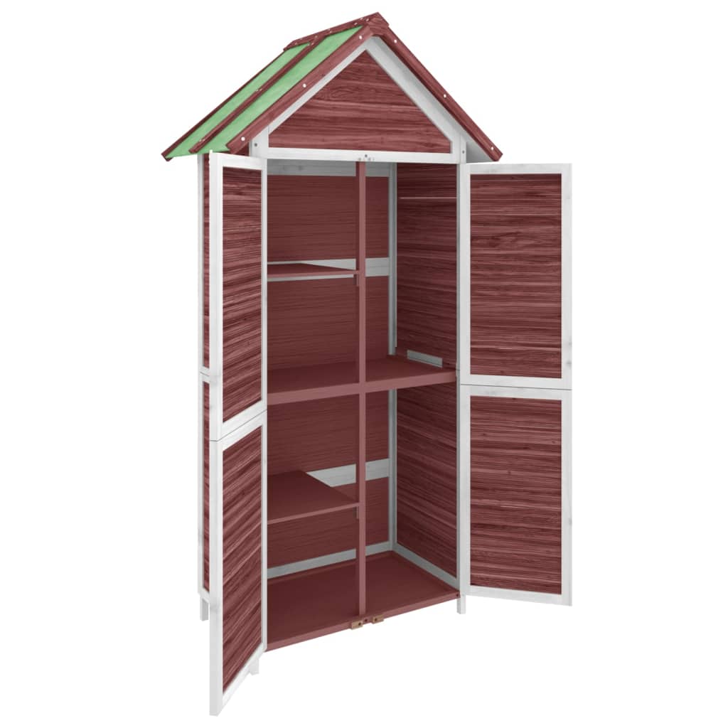 Garden Tool Shed 89X52.5X175 Cm Solid Wood Pine