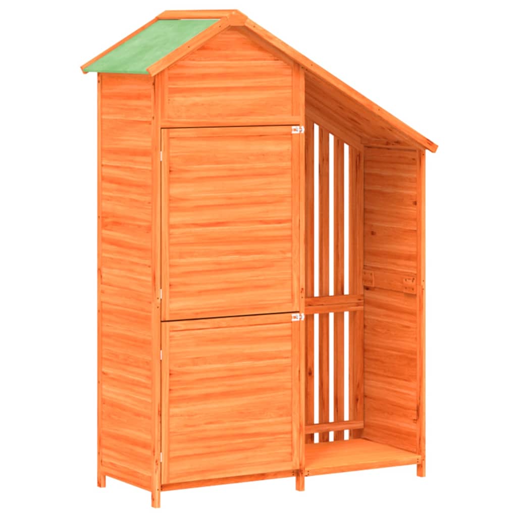Garden Tool Shed 120X53.5X170 Cm Solid Wood Pine