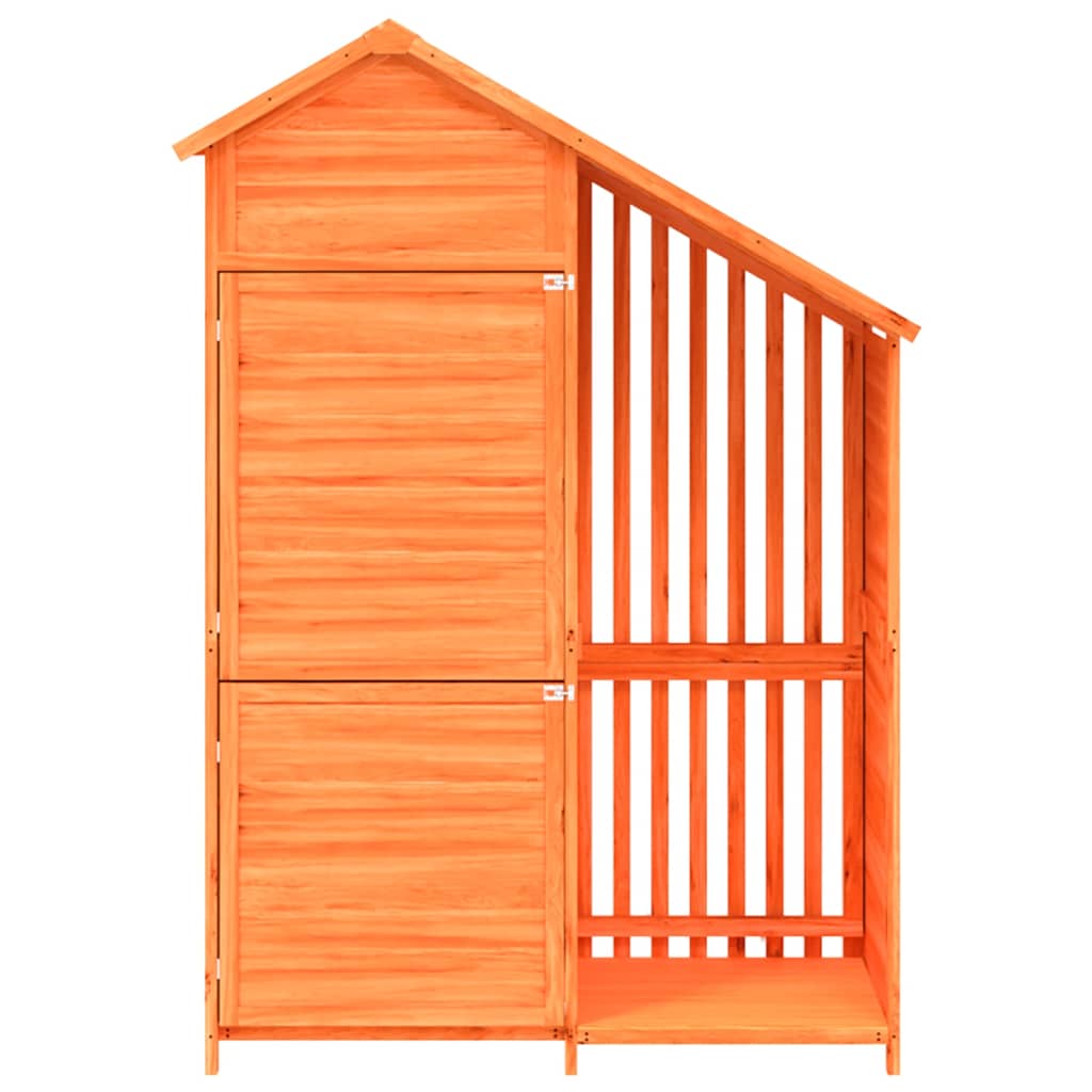 Garden Tool Shed 120X53.5X170 Cm Solid Wood Pine