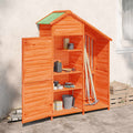 Garden Tool Shed 120X53.5X170 Cm Solid Wood Pine