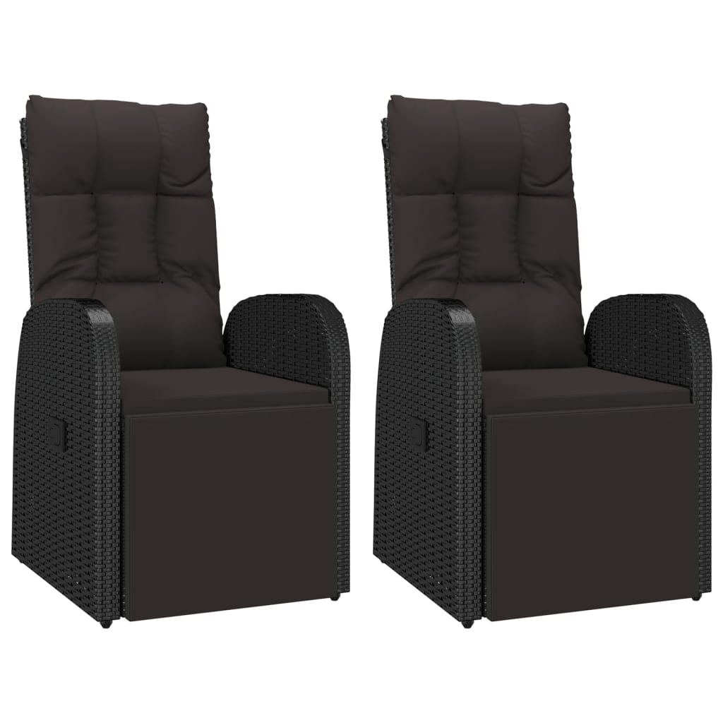 3 Piece Garden Lounge Set Poly Rattan&