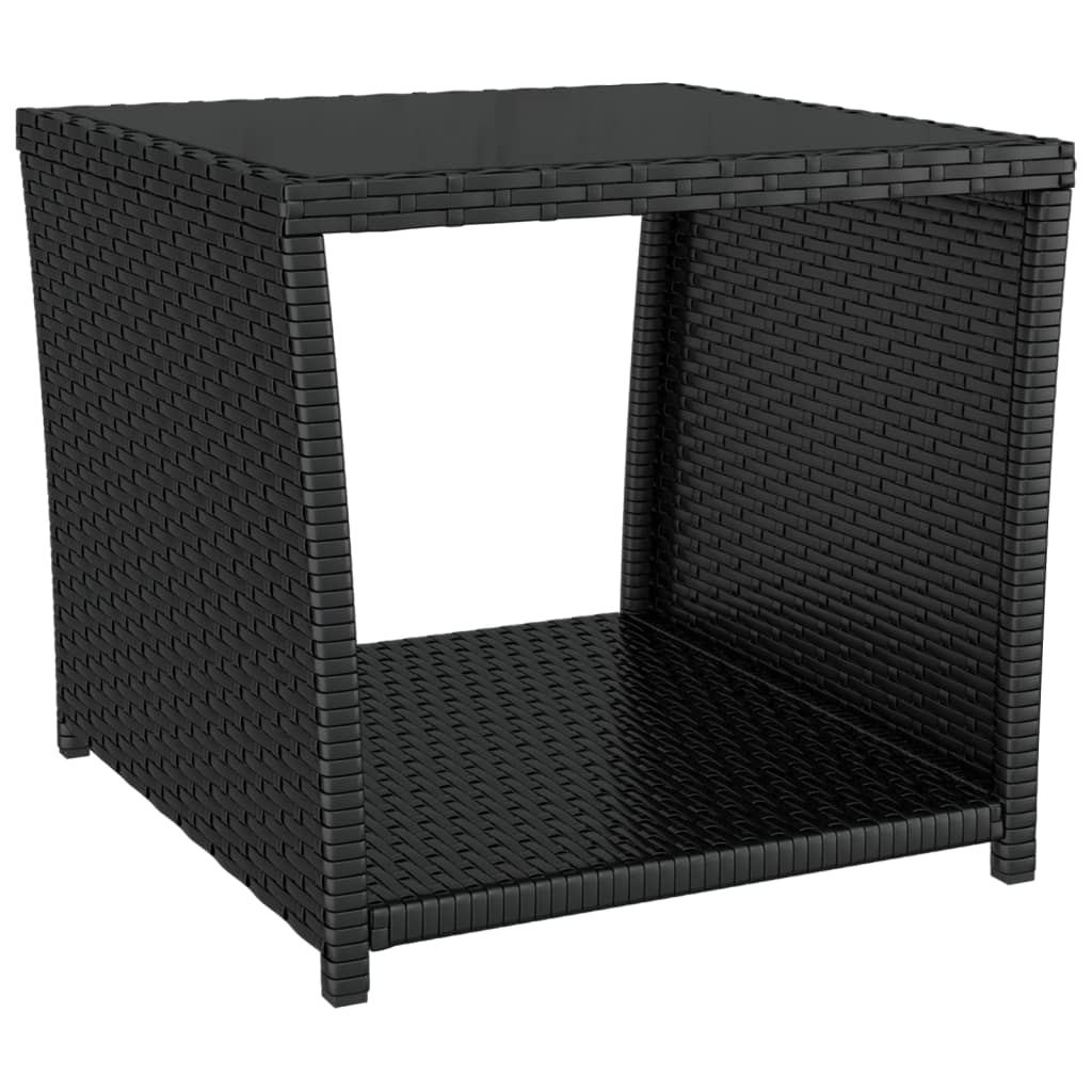 3 Piece Garden Lounge Set Poly Rattan&