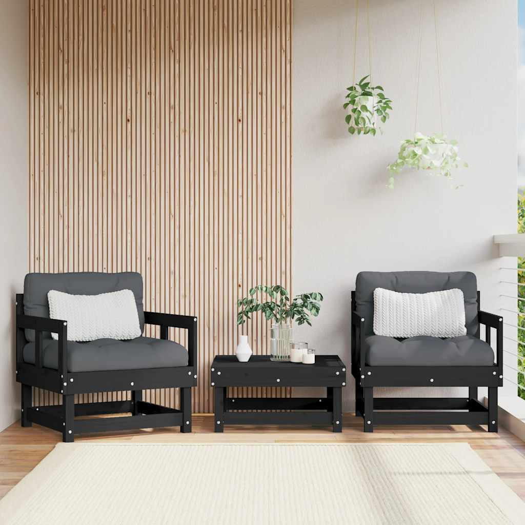 Corner Sofas With Cushions 2 Pcs Grey Solid Wood Pine