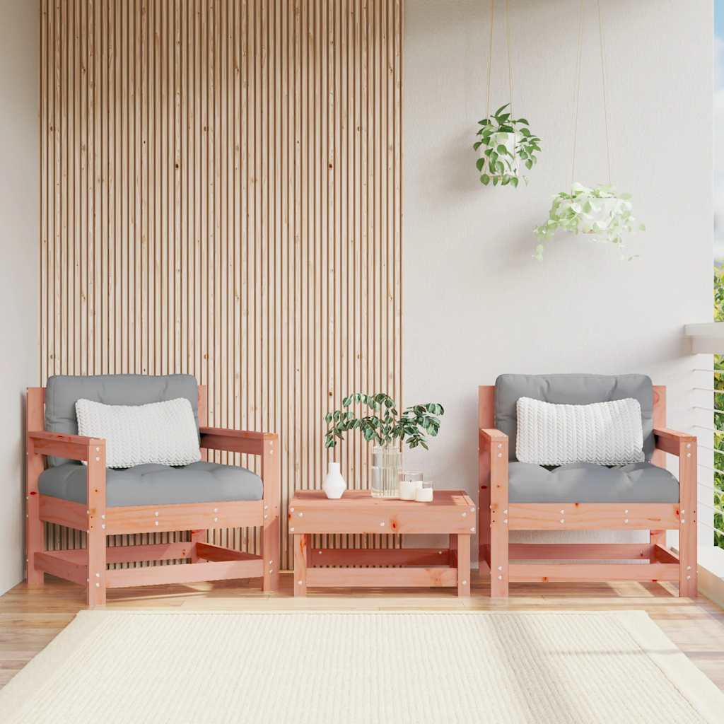 Garden Footstools With Cushions 2Pcs Honey Brown Solid Wood Pine