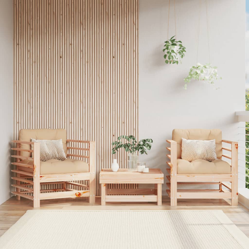Corner Sofas With Cushions 2 Pcs Grey Solid Wood Pine