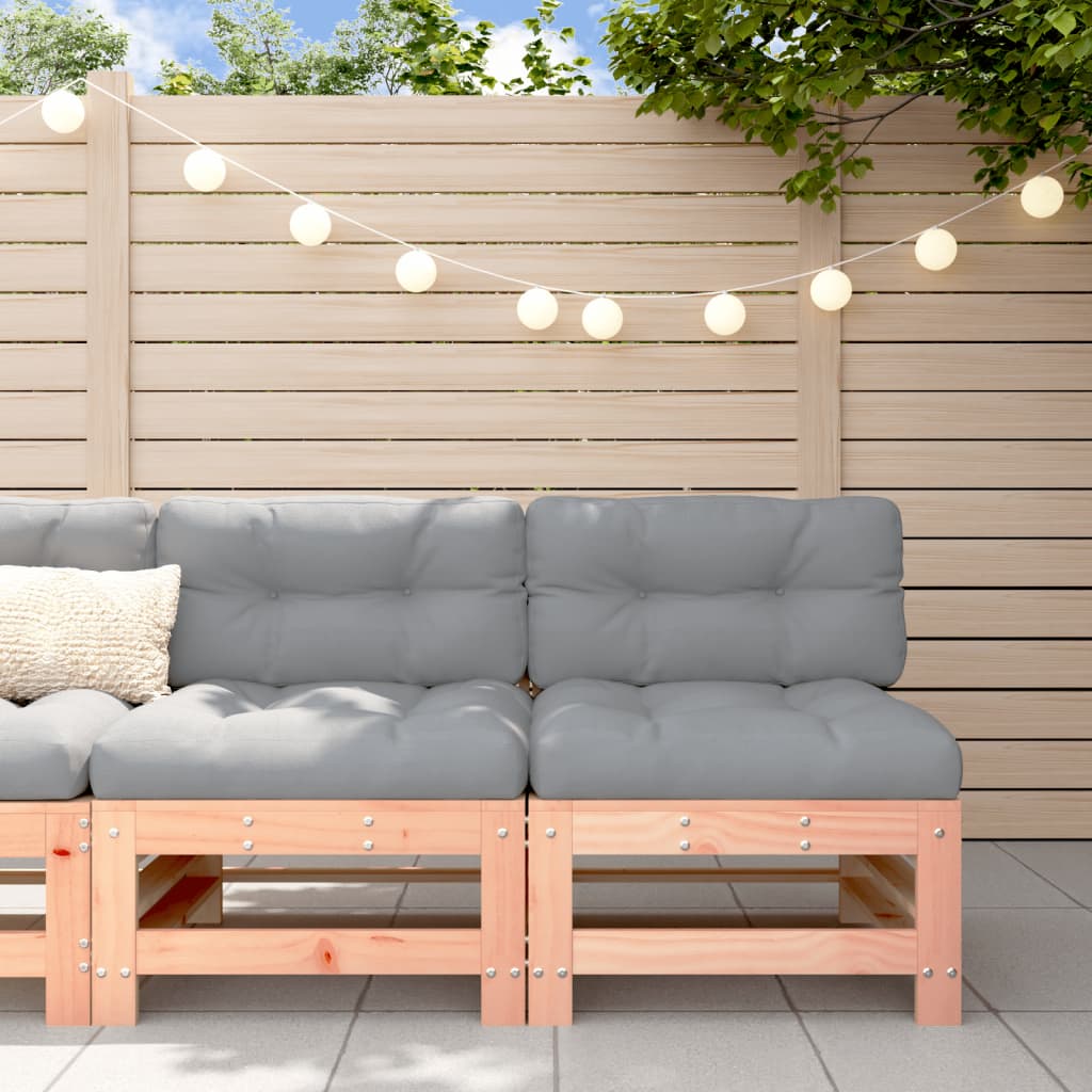 Corner Sofas With Cushions 2 Pcs Grey Solid Wood Pine