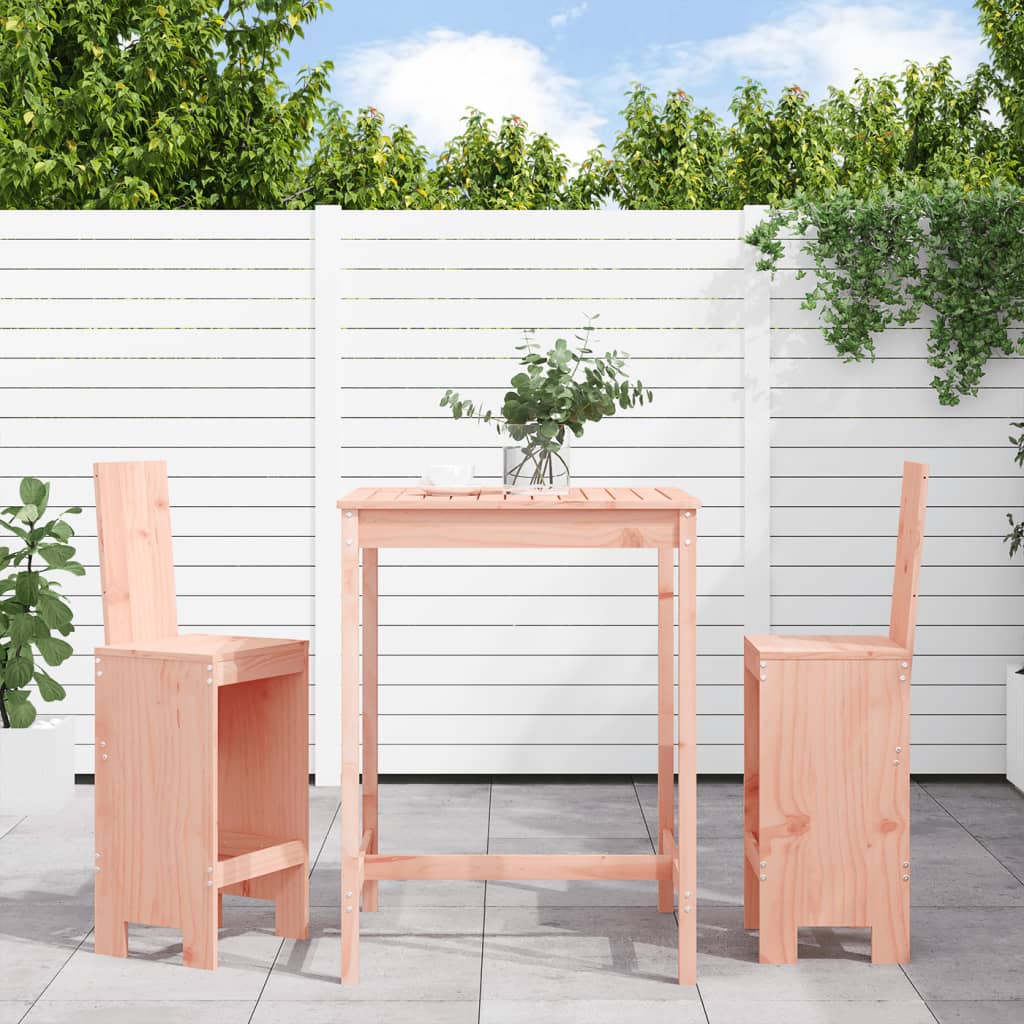 3 Piece Garden Bar Set Honey Brown Solid Wood Pine