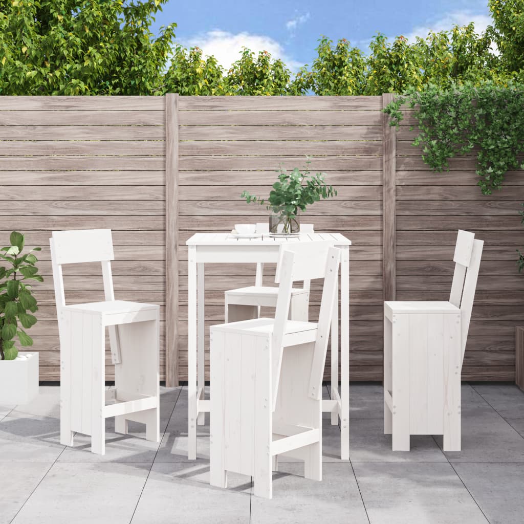 5 Piece Garden Bar Set Solid Wood Douglas