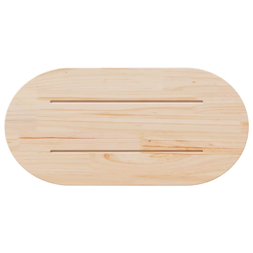 Table Tops Top Solid Wood Pine Oval natural white Solid pine wood (untreated) 10