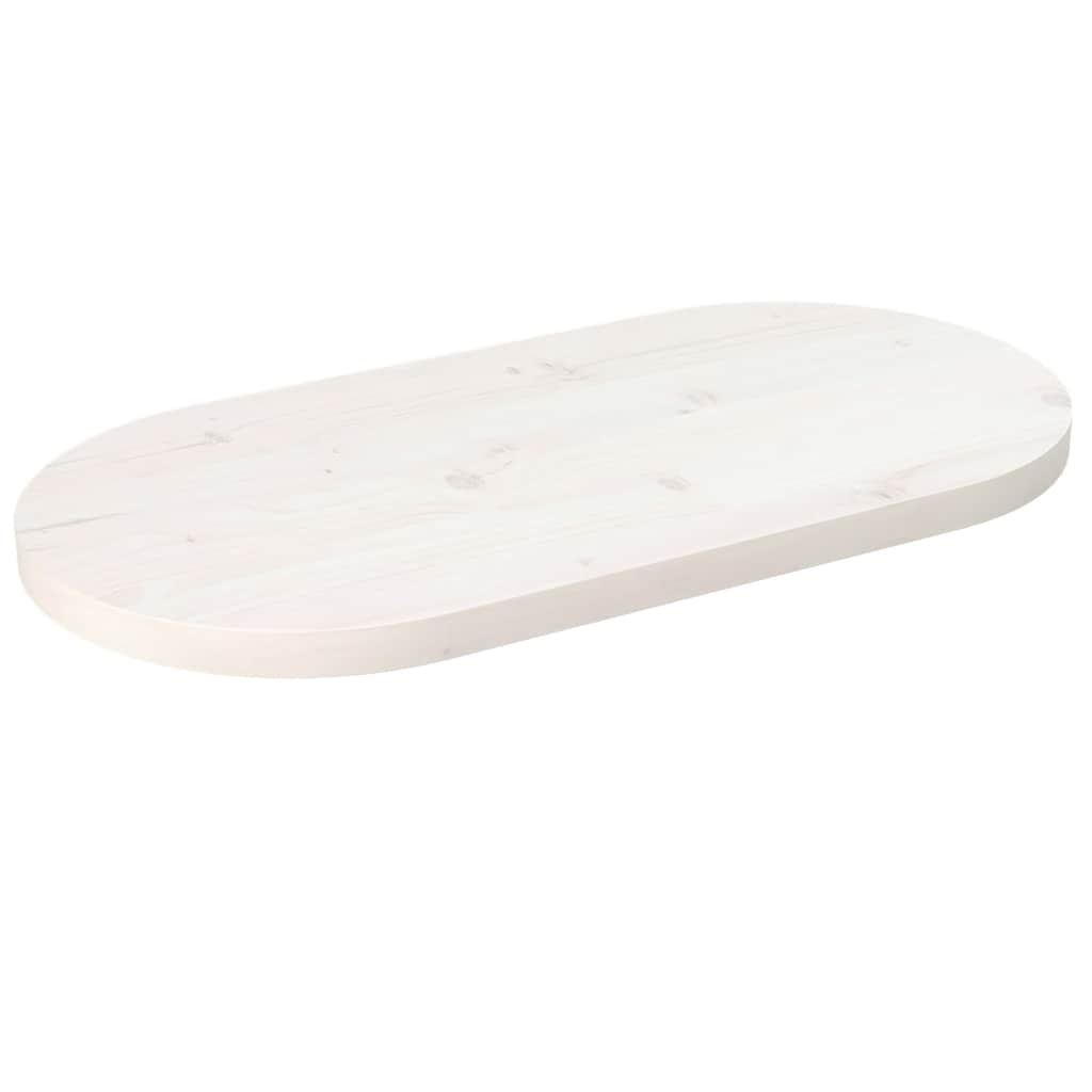 Table Tops Top Solid Wood Pine Oval natural white Solid pine wood (untreated) 10