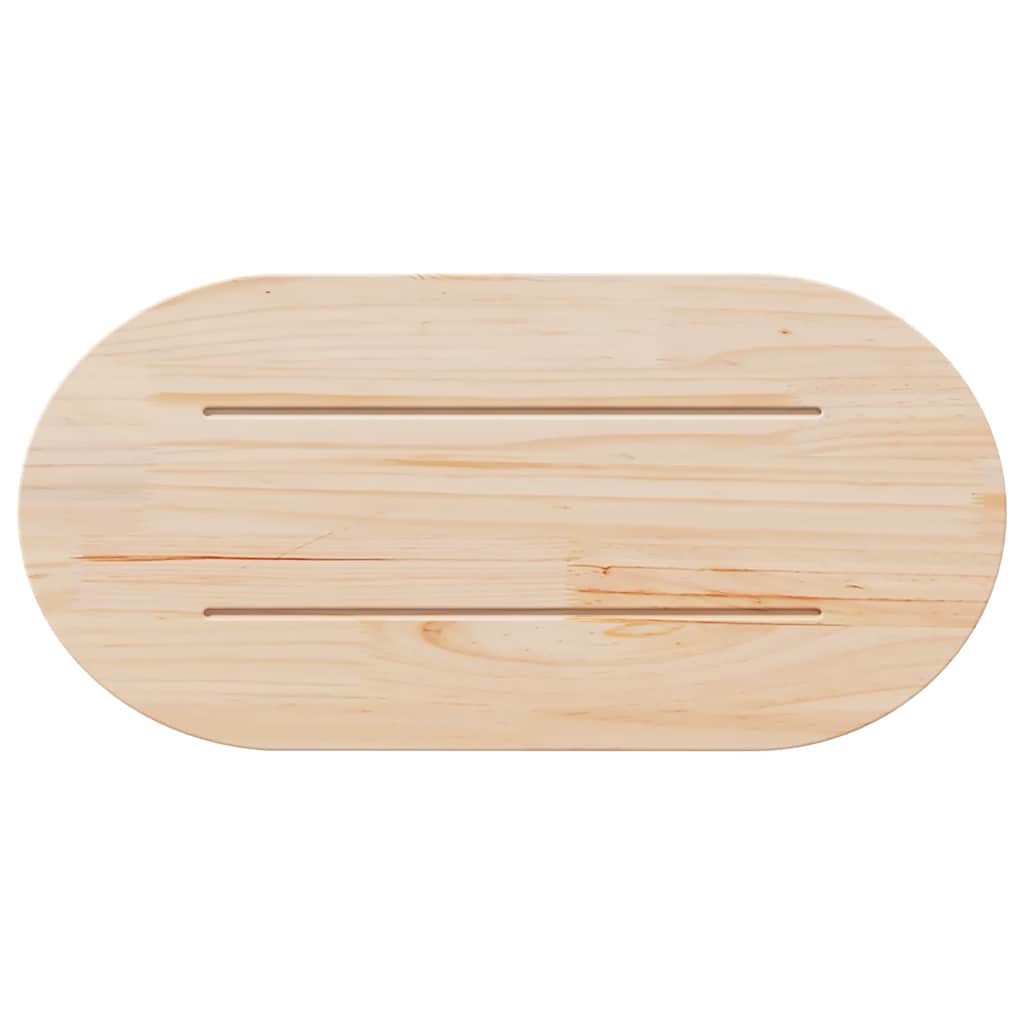 Table Tops Top Solid Wood Pine Oval natural white Solid pine wood (untreated) 10