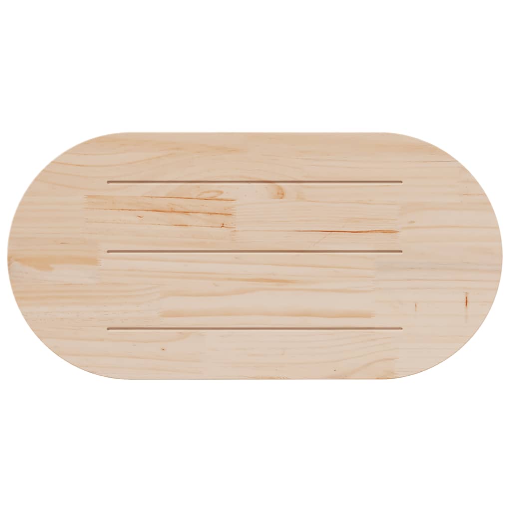 Table Top Solid Wood Pine Oval