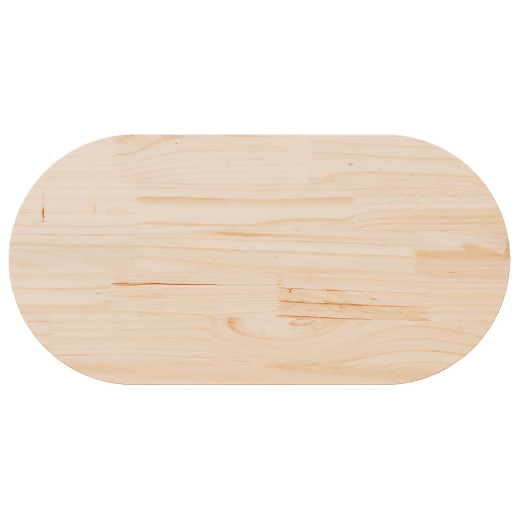 Table Top Solid Wood Pine Oval