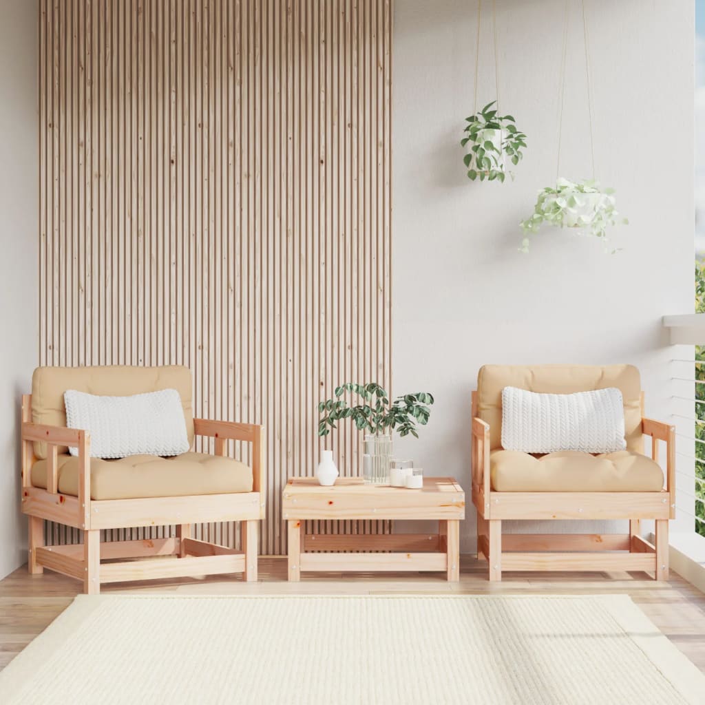 Garden Honey Brown Solid Wood Pine