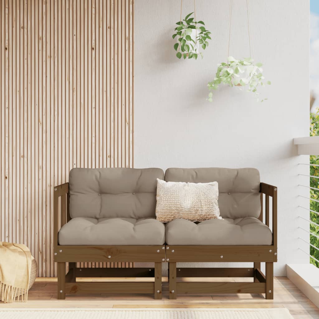 Garden Honey Brown Solid Wood Pine