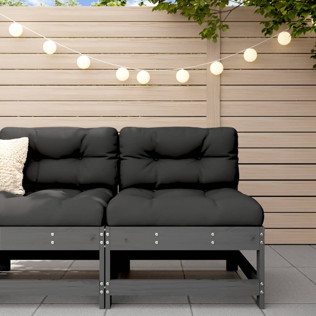 Garden Black Solid Wood Pine