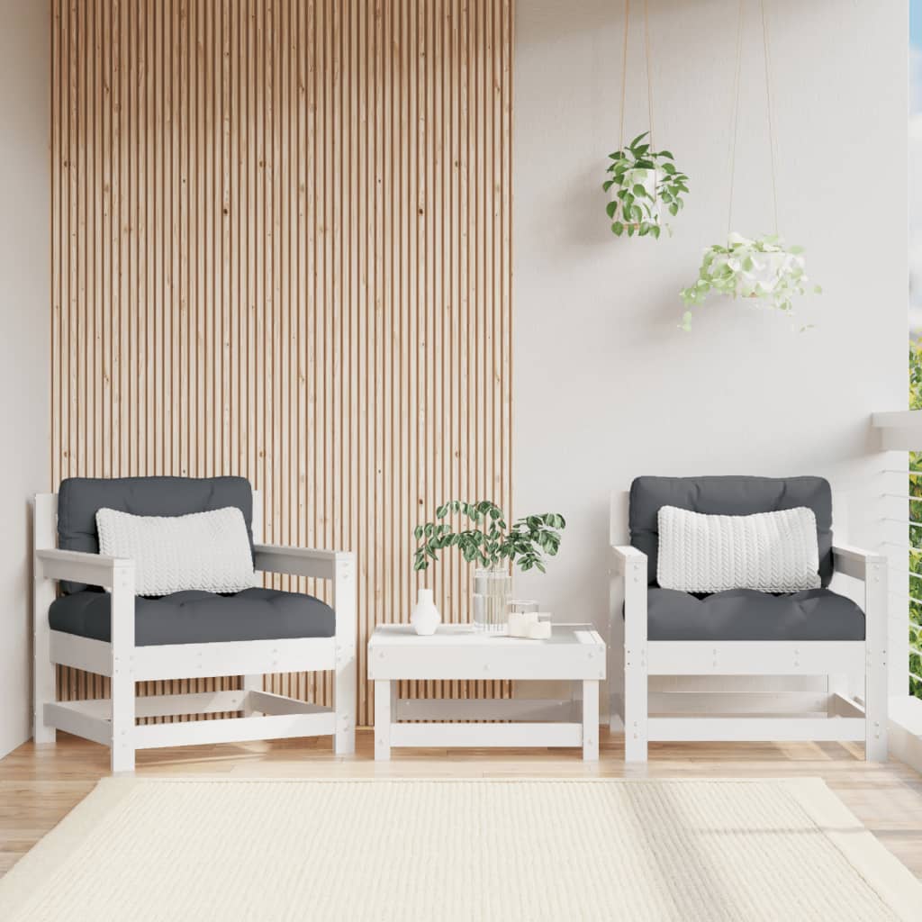 Garden Black Solid Wood Pine