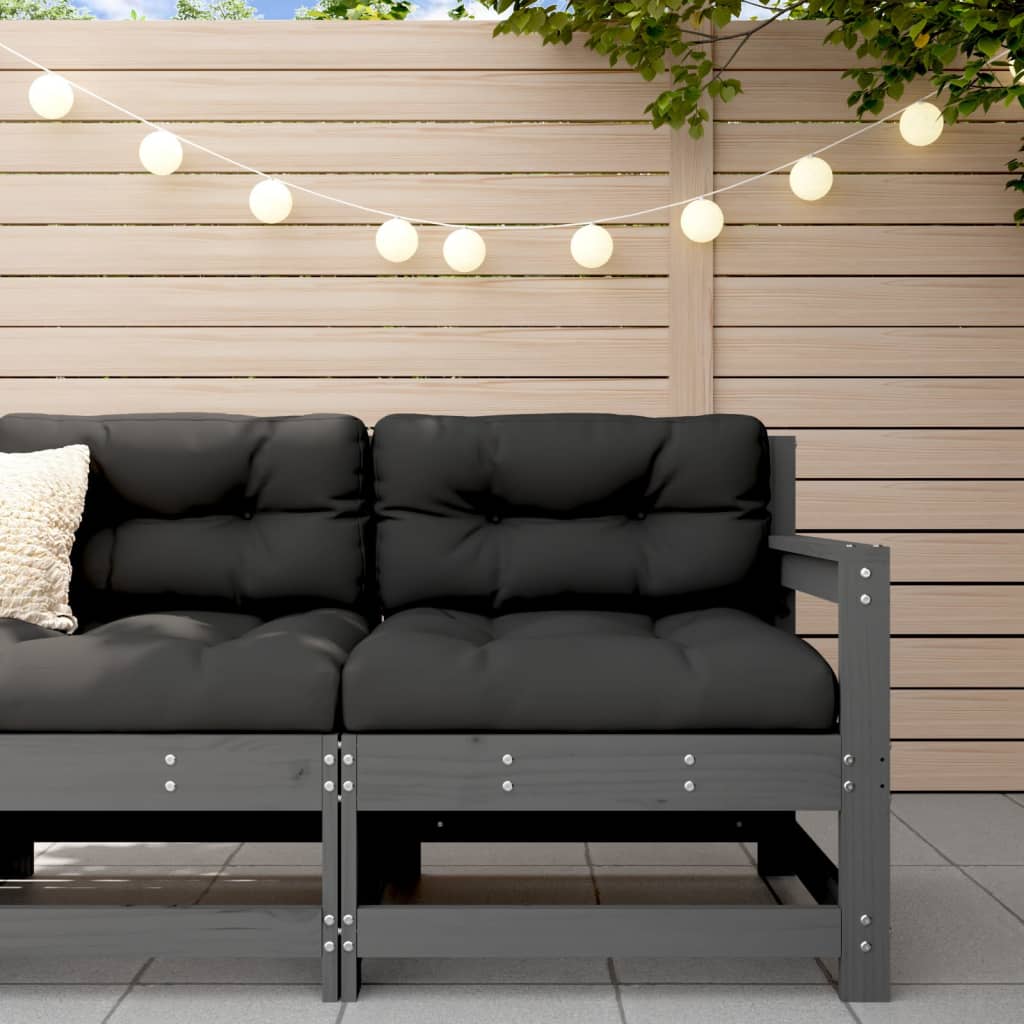 Garden Black Solid Wood Pine