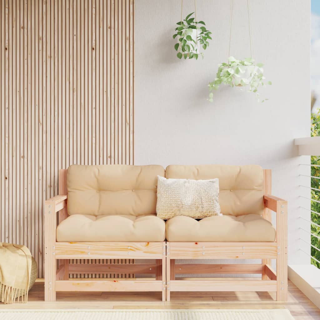Garden Black Solid Wood Pine