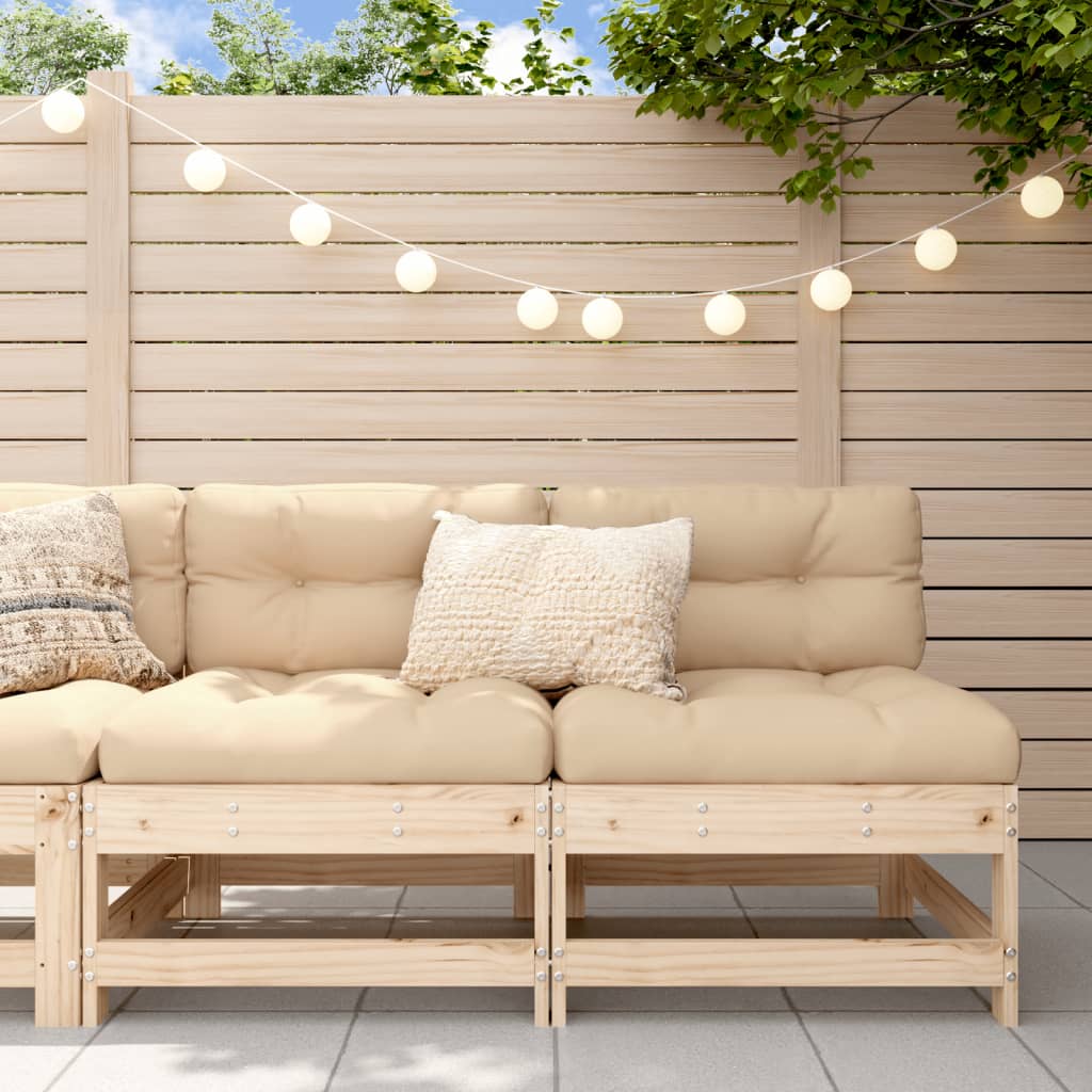 Garden Black Solid Wood Pine