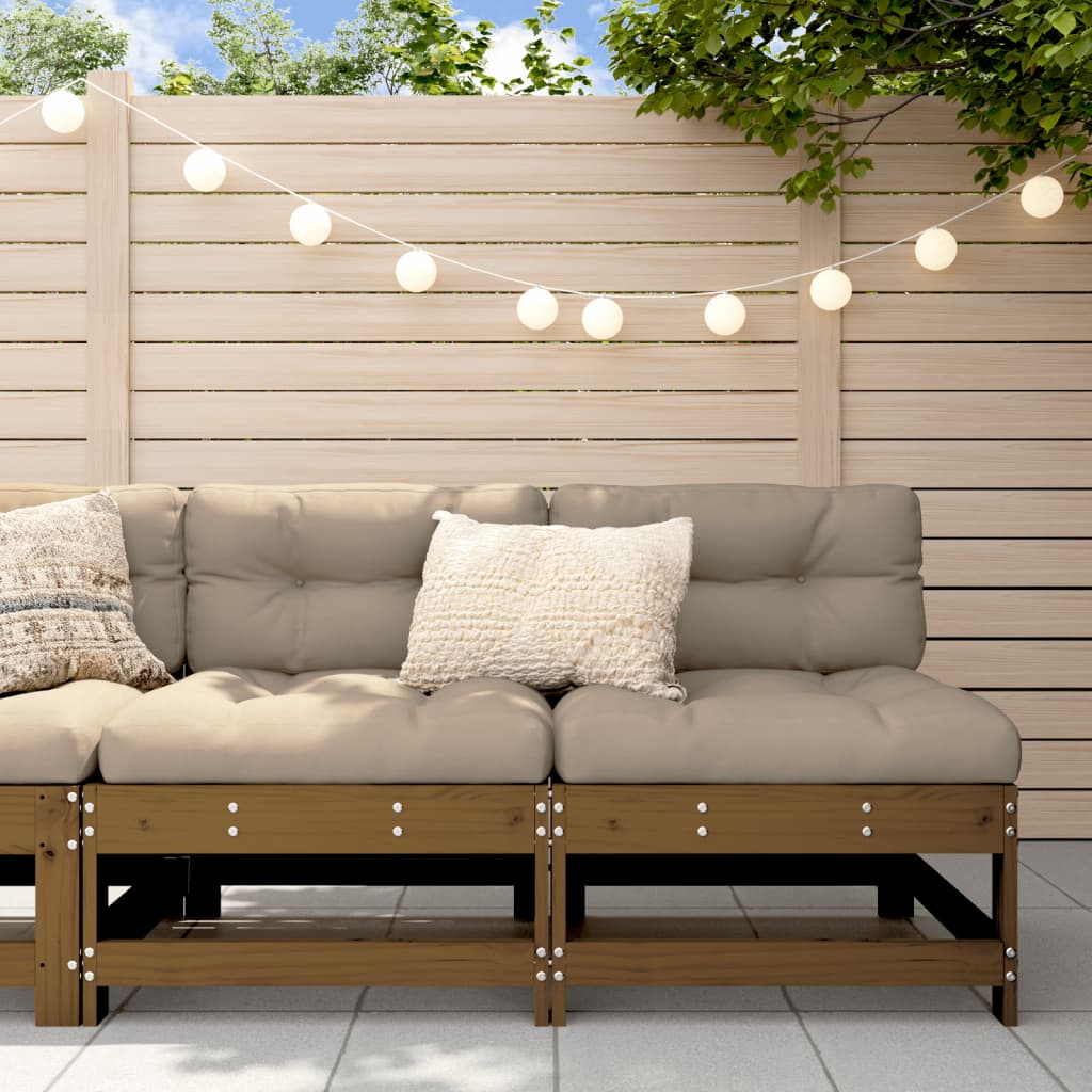 Garden Black Solid Wood Pine
