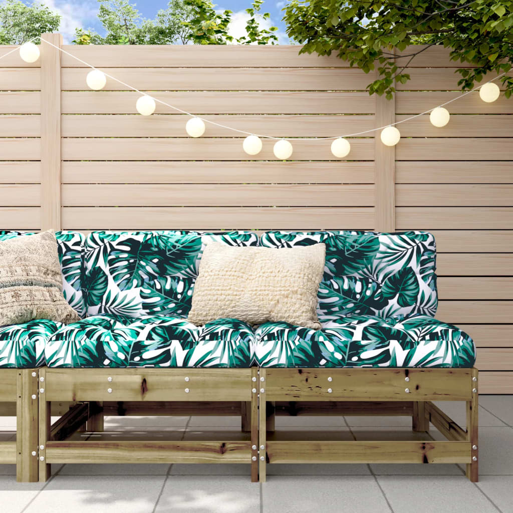 Garden Black Solid Wood Pine