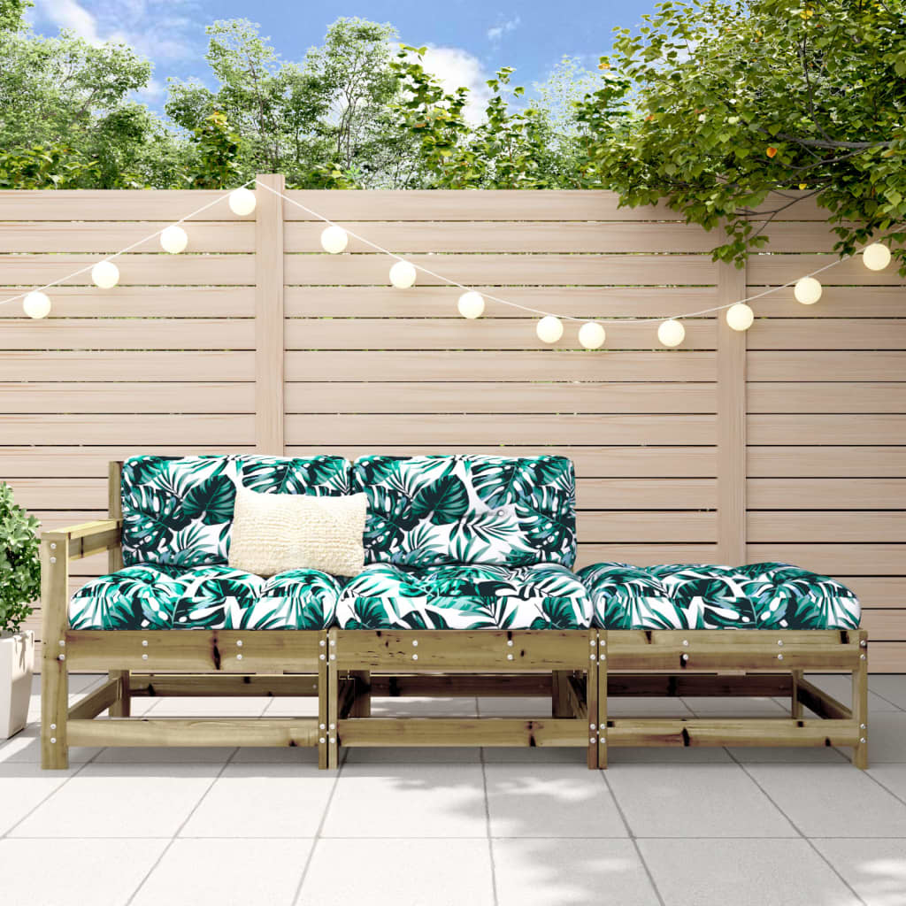 Garden Black Solid Wood Pine