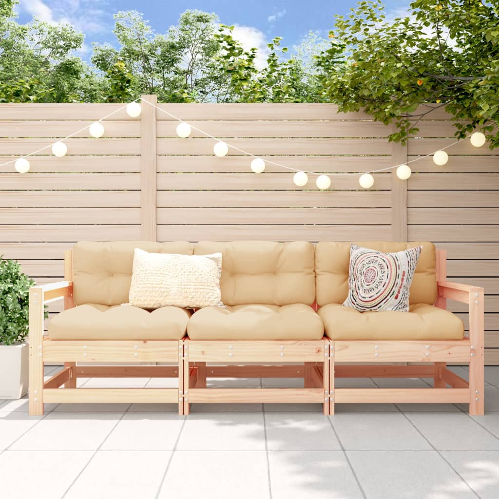 Garden Black Solid Wood Pine