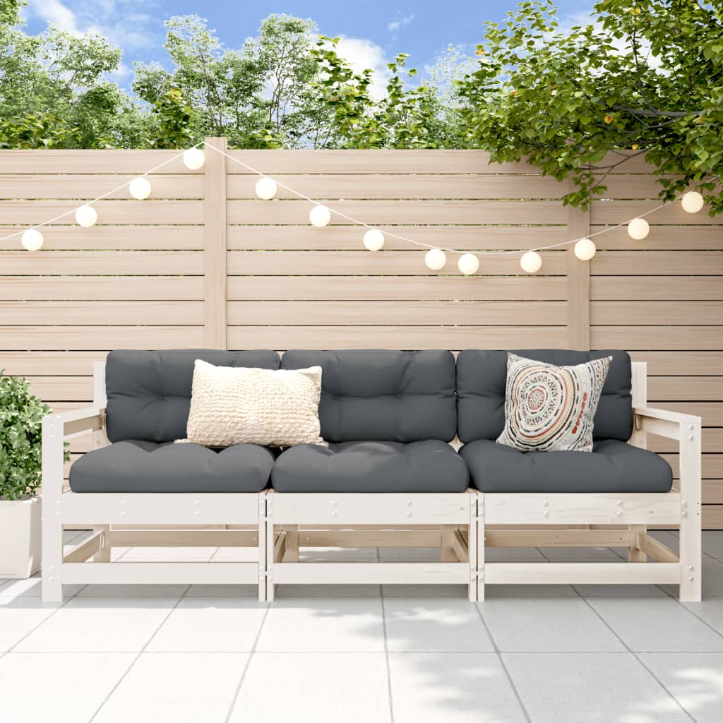 Garden Black Solid Wood Pine
