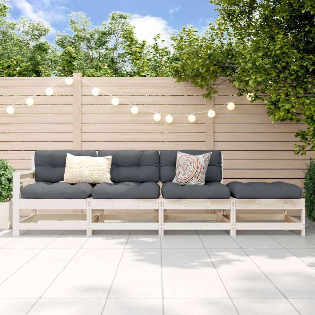 Garden Black Solid Wood Pine