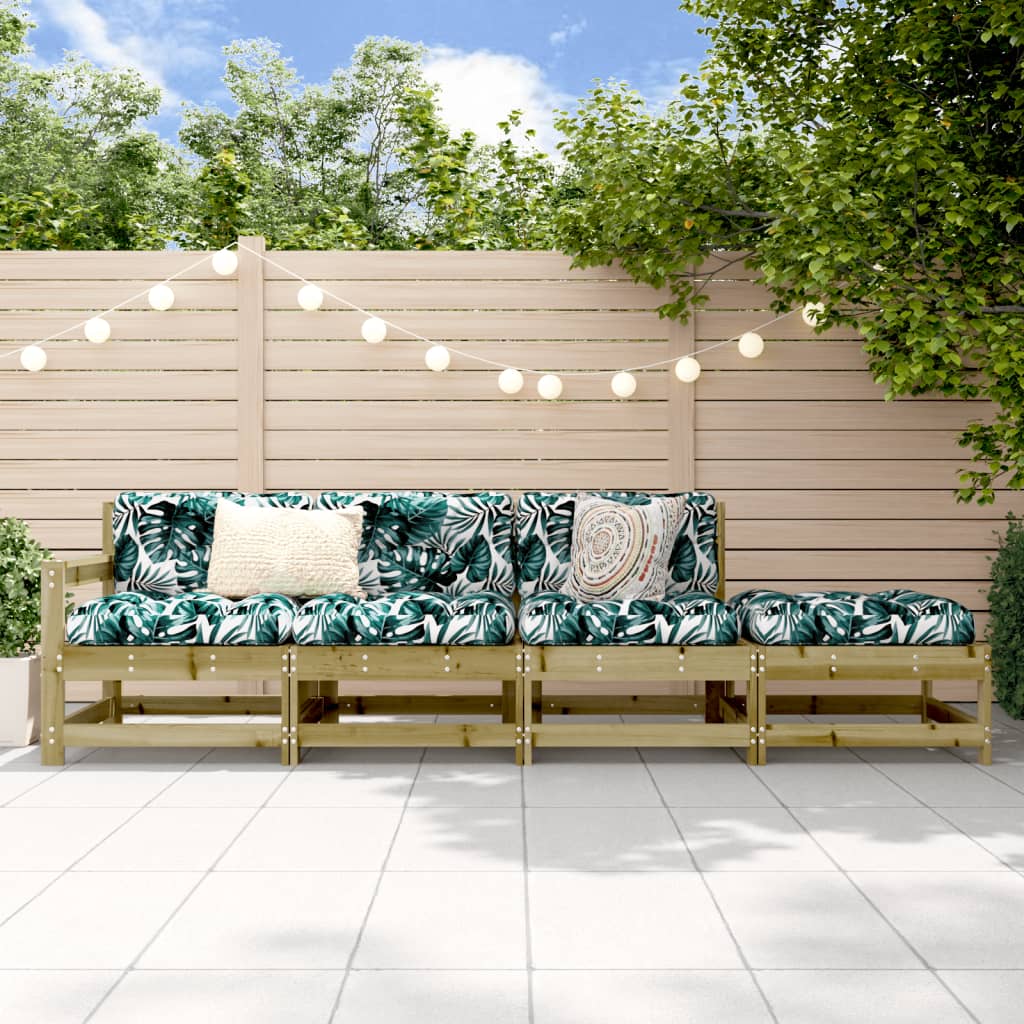 Garden Black Solid Wood Pine