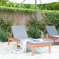 Sun Loungers 2 Pcs Black 199.5X60X74 Cm Solid Wood Pine
