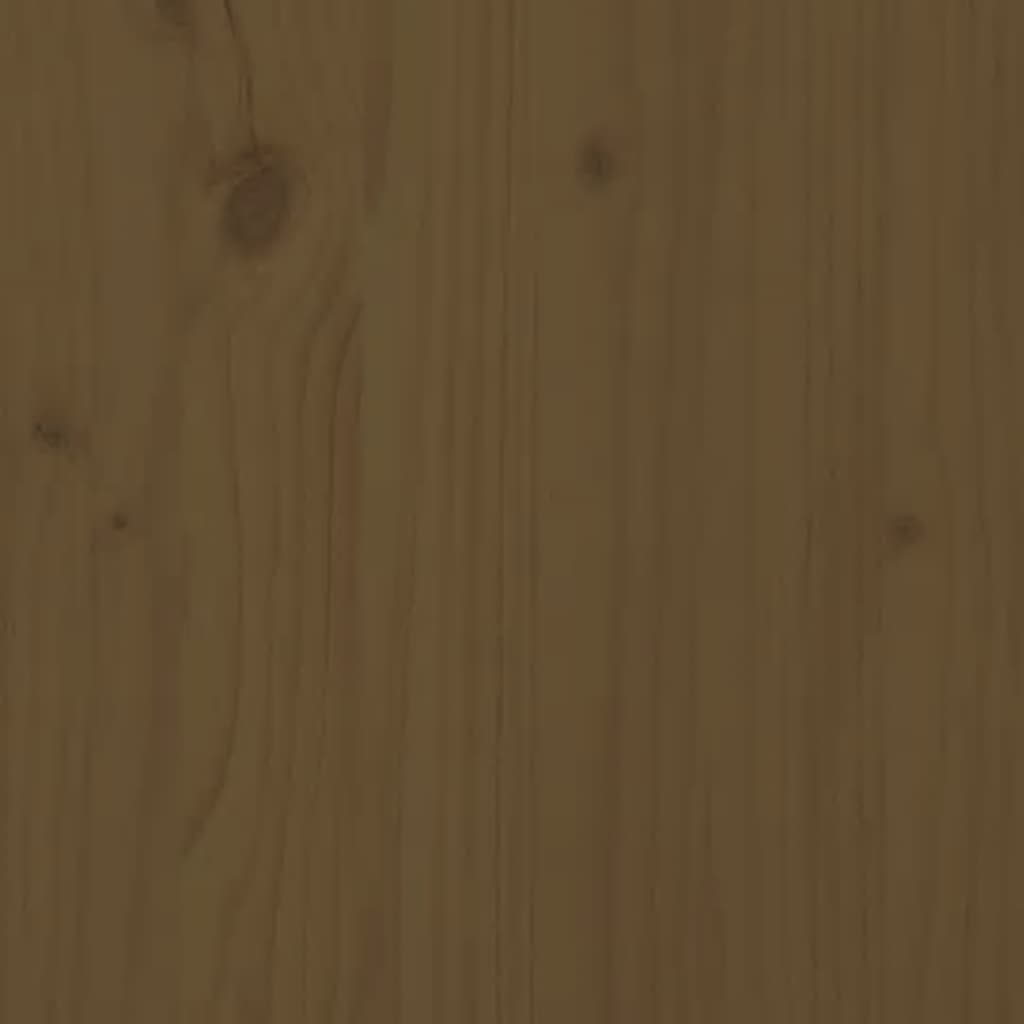 Garden Planter With Folding Tabletop Honey Brown Solid Wood Pine