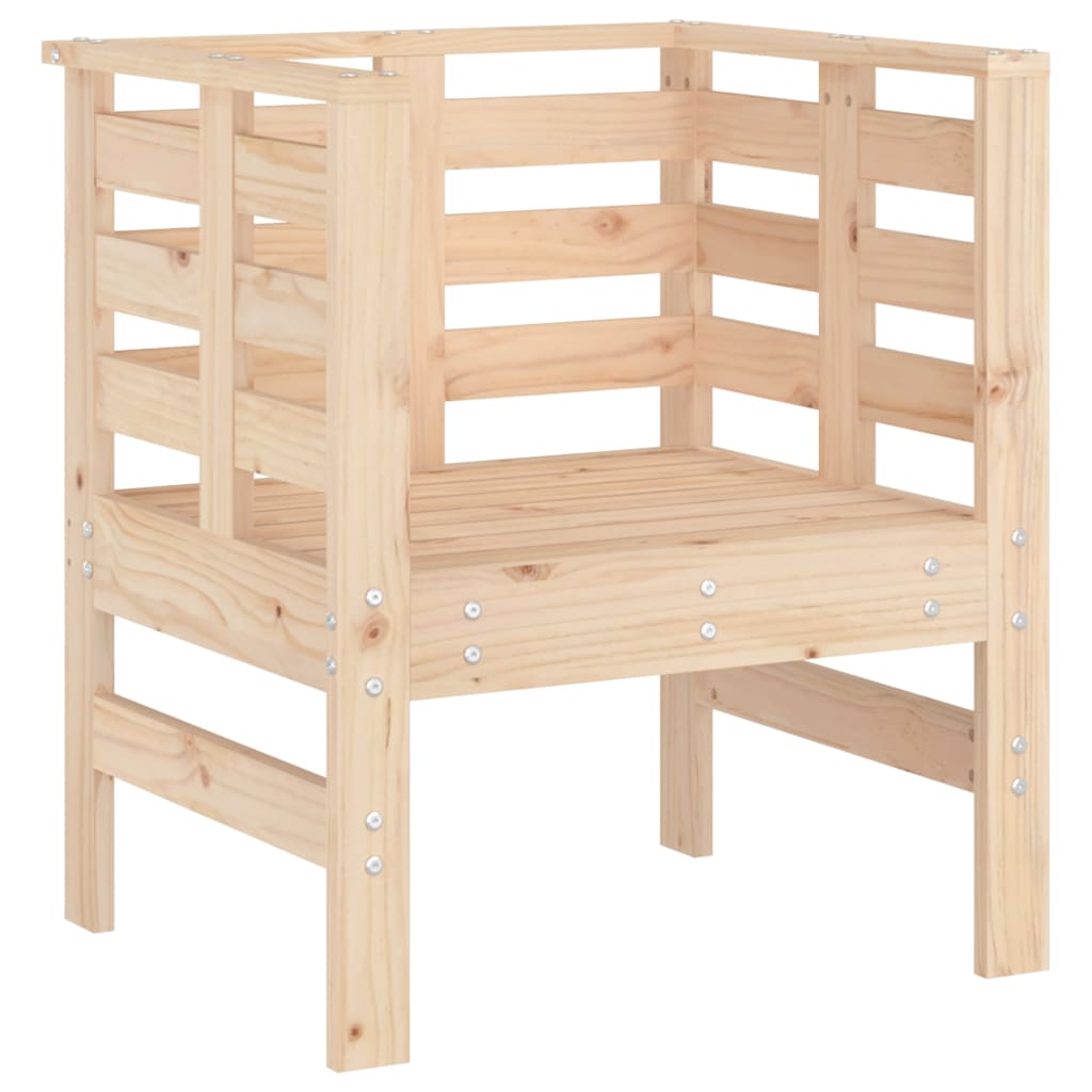 Garden Chairs 2 Pcs 61.5X53X71 Cm Solid Wood Pine
