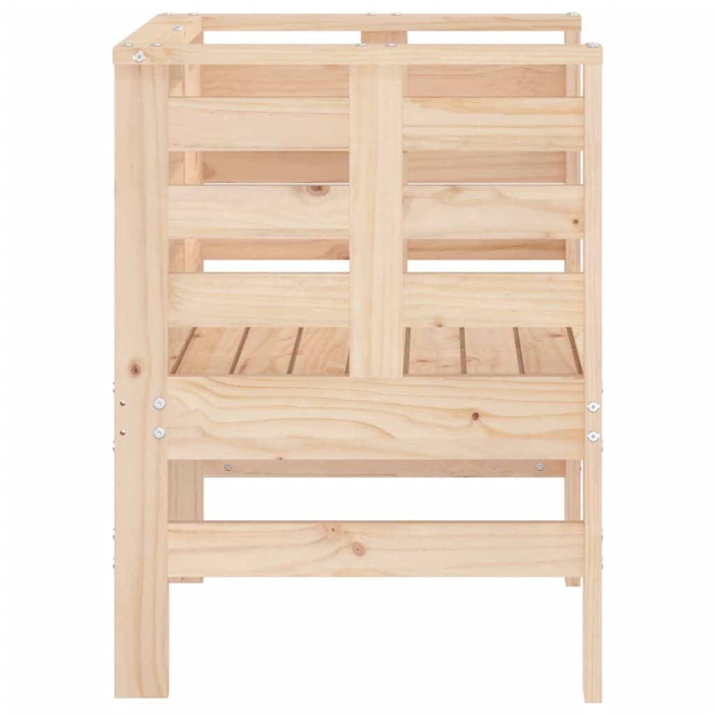 Garden Chairs 2 Pcs 61.5X53X71 Cm Solid Wood Pine
