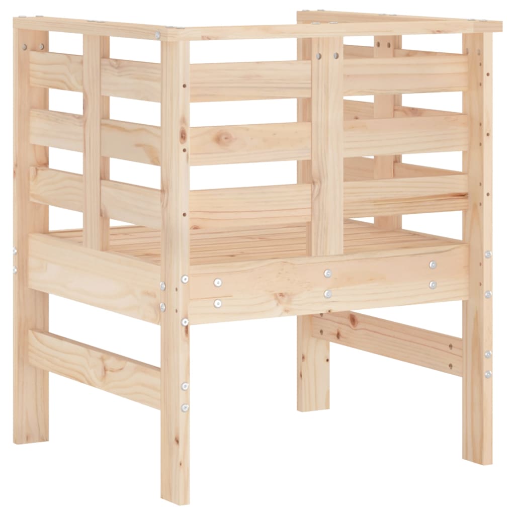 Garden Chairs 2 Pcs 61.5X53X71 Cm Solid Wood Pine