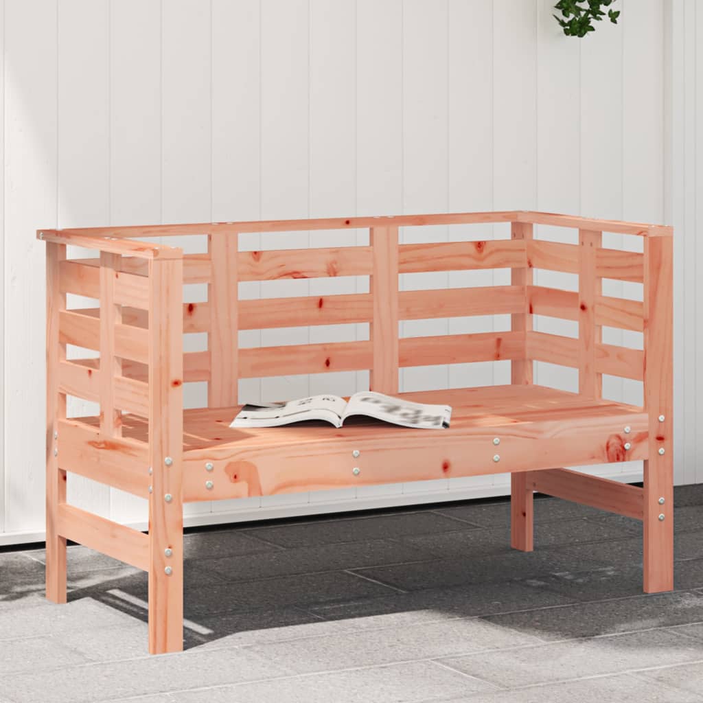 Garden Bench Black 111.5X53X71 Cm Solid Wood Pine